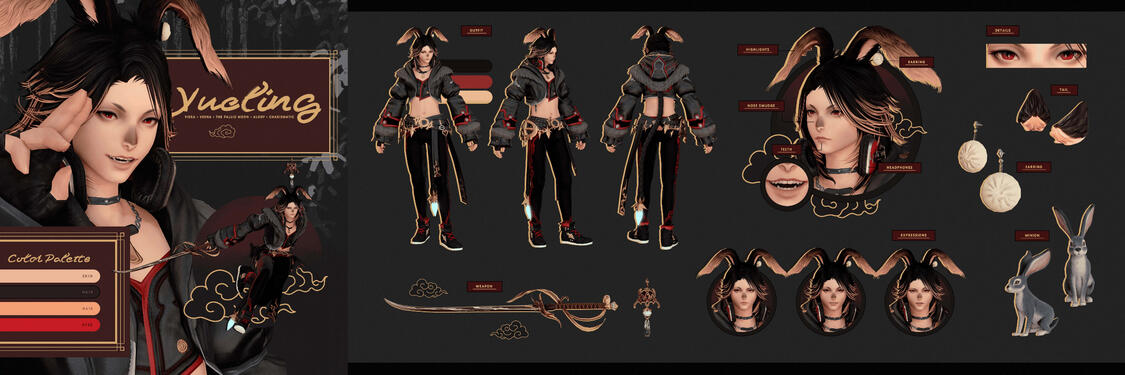 Yueling Character Sheet - made by Naomi (https://ko-fi.com/windupkaine)